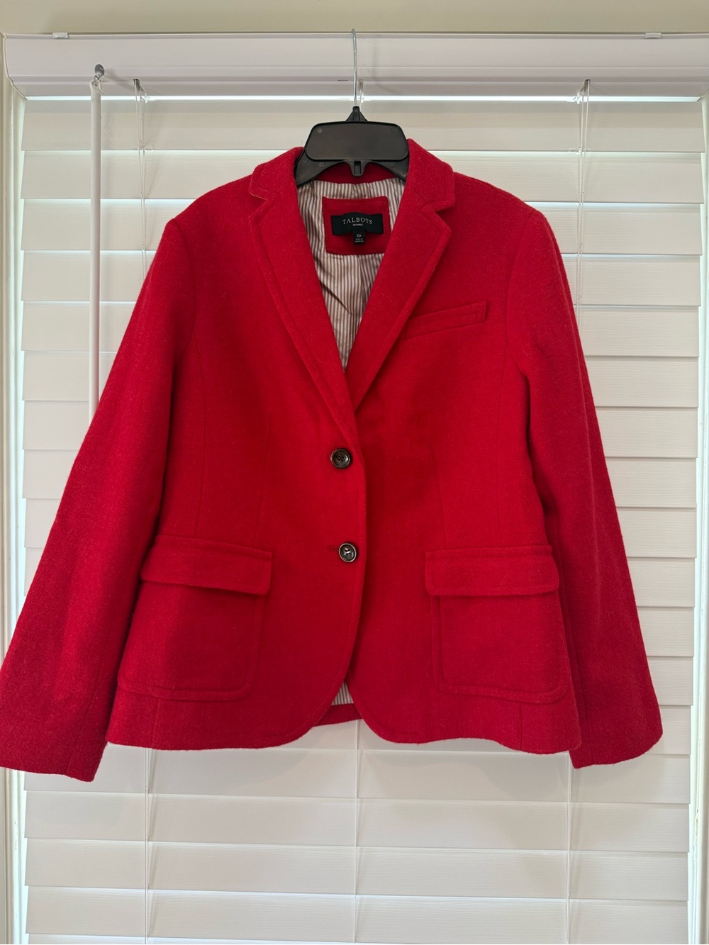 Talbots Red Wool Blend Blazer - Size 10P